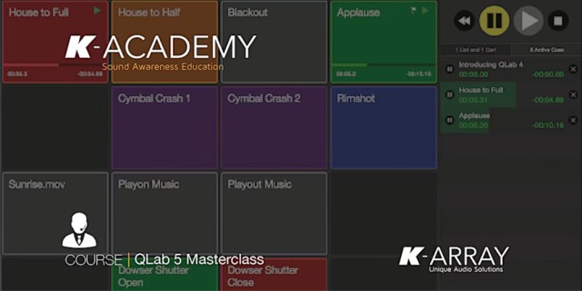 K-ARRAY presenta la Masterclass QLab 5