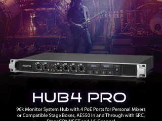 Midas aggiorna il monitoring a 96 khz con HUB4 Pro